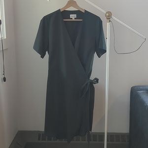 Sage Green Wrap Dress